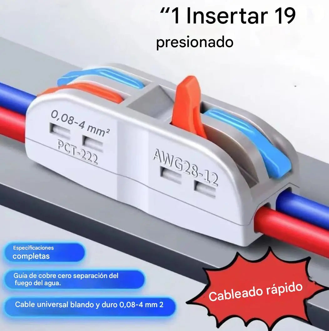 【30% OFF】🔥¡Reducción de precio promocional!⏳⏳【30/60 piezas】Conector de cable eléctrico multifuncional