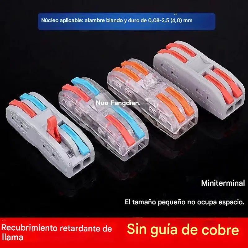 【30% OFF】🔥¡Reducción de precio promocional!⏳⏳【30/60 piezas】Conector de cable eléctrico multifuncional