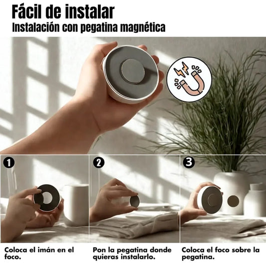 Lámpara LED recargable con sensor de movimiento