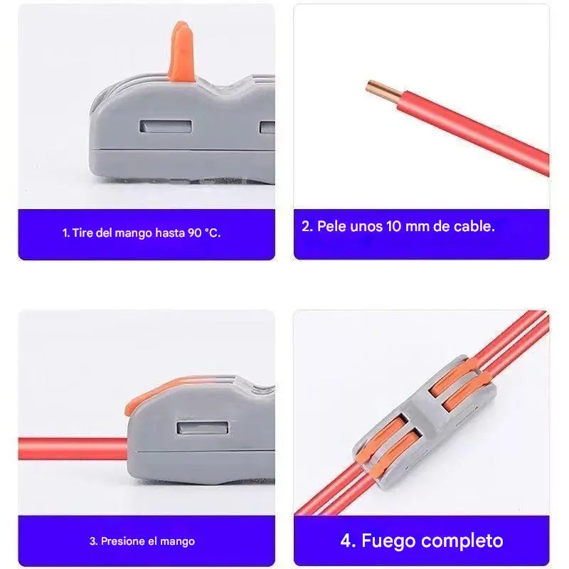 【30% OFF】🔥¡Reducción de precio promocional!⏳⏳【30/60 piezas】Conector de cable eléctrico multifuncional